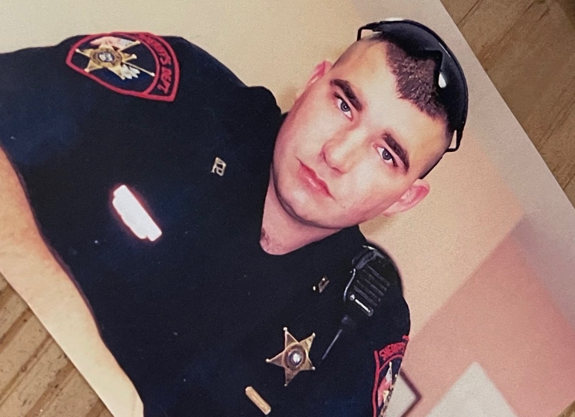 Clint Boe in his early Ascension Parish Sheriff's Office uniform