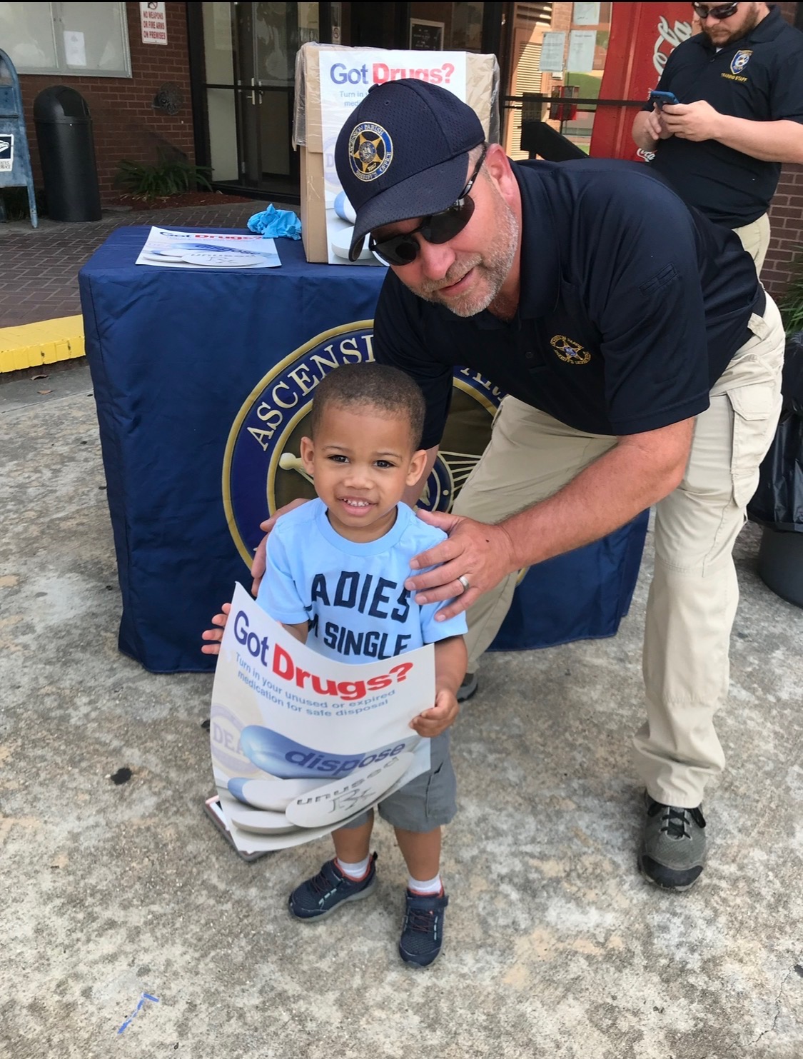 Clint at a community Drug Take Back event
