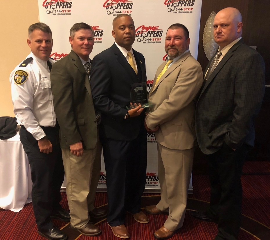 Clint at a Crime Stoppers awards event