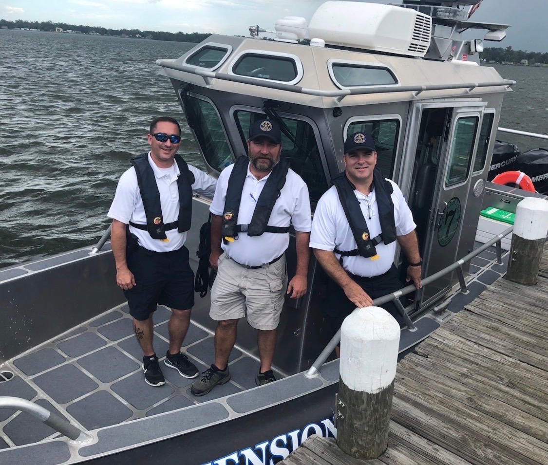 Clint with the Ascension Parish Water Patrol